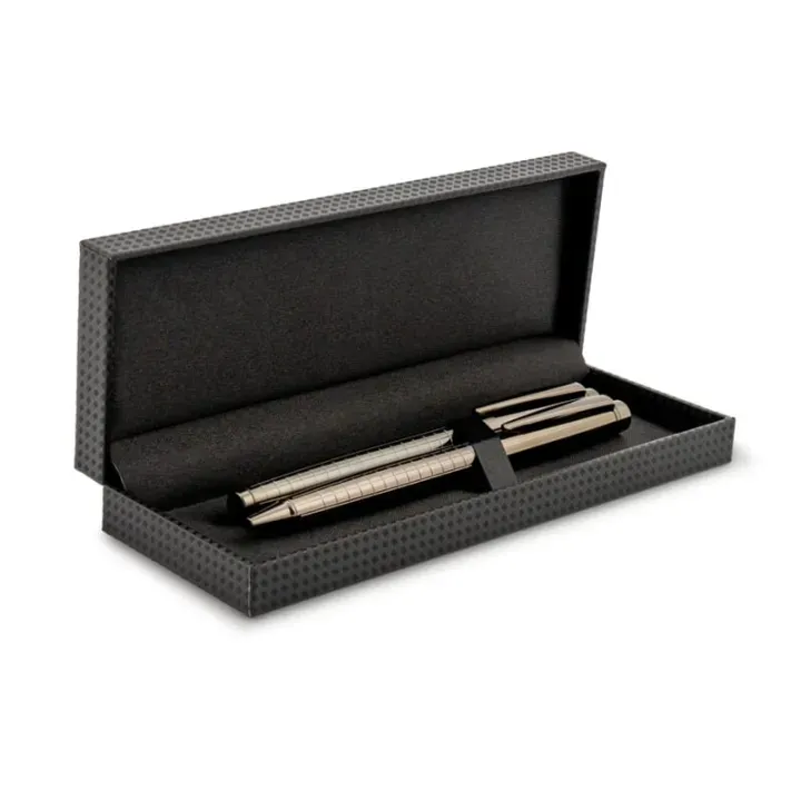 Ball pen and rollerball set Dallas in gift box - LT82152 (N0035)